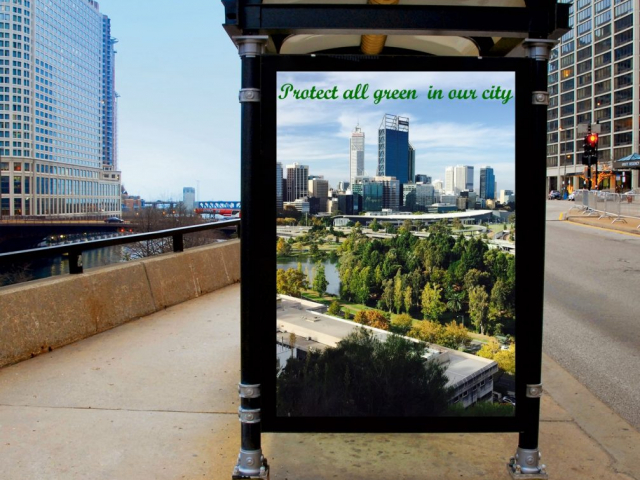 Green conservation: bus stop